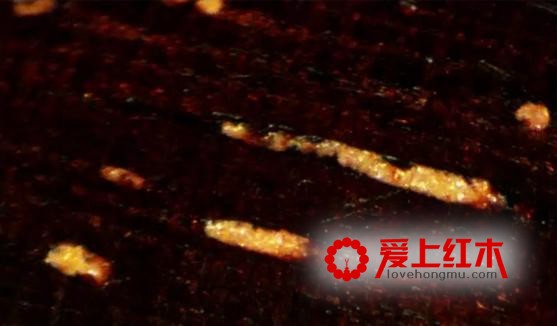 如何鉴别紫檀的真假金星，看这里-2
