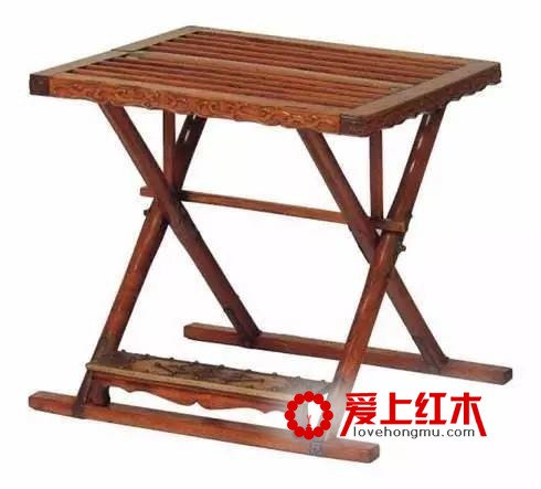 古老家具形制木质交杌精品欣赏 郎骑竹马来绕床弄青梅-1