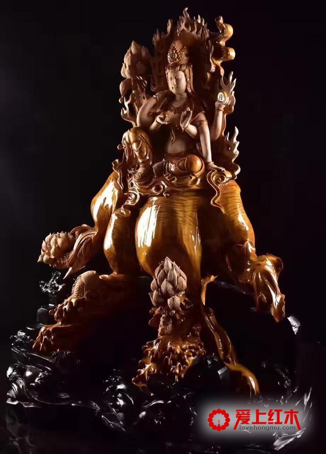 名师作品，金丝楠木，千手观音-7