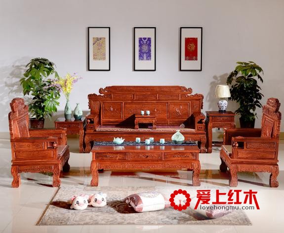 红木沙发摆放五要素，帮助避掉煞气-1