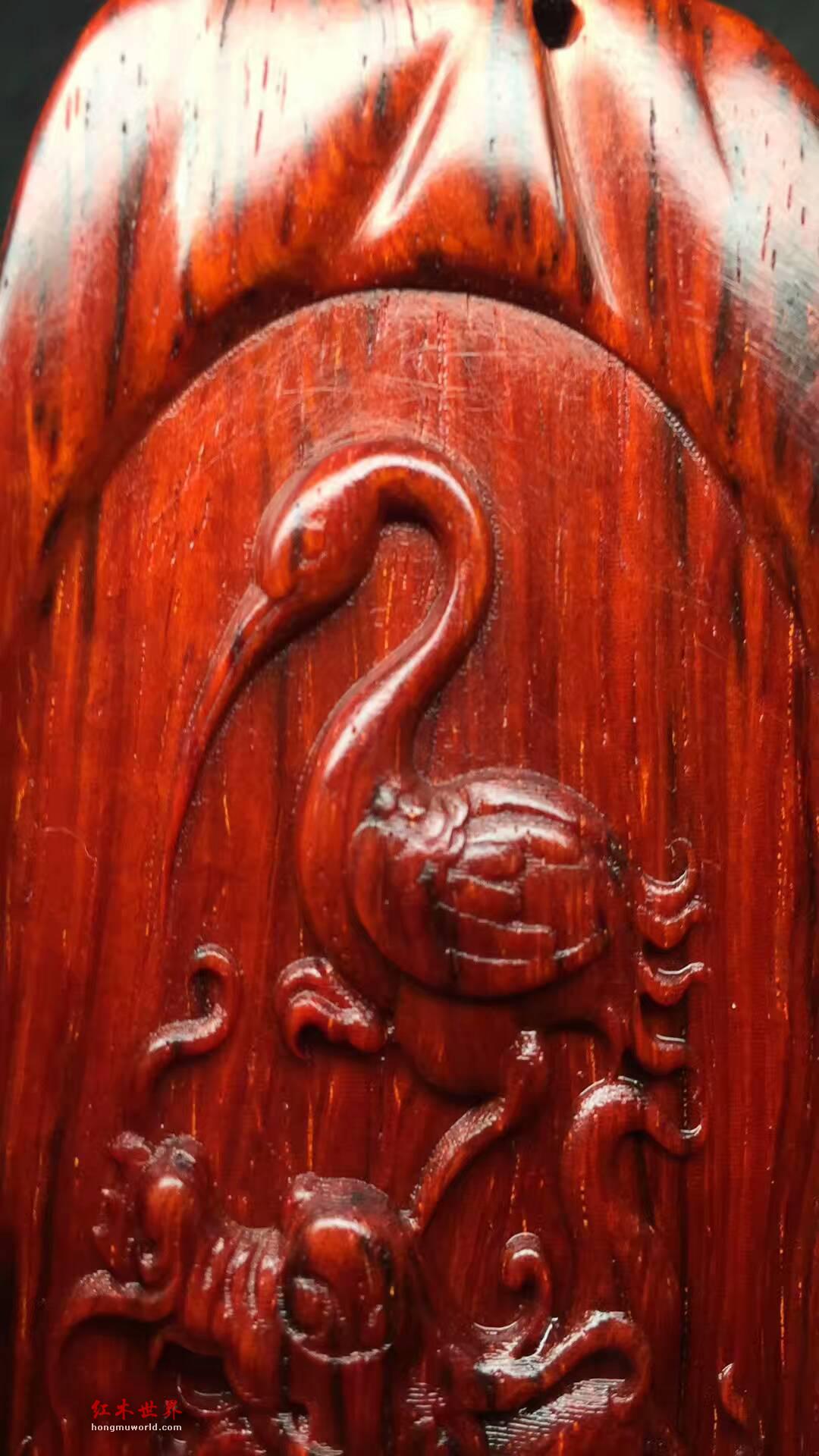 小叶紫檀精品把件《独占鳌头》泥料子树头乱纹油性一流手感细腻如肤带星手把件-8