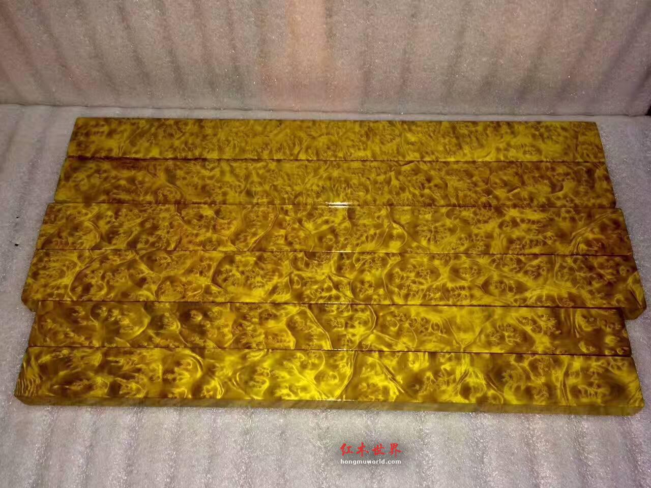 黄金樟镇尺 全满留巴龙胆闪电纹高品质大对送礼佳品-7