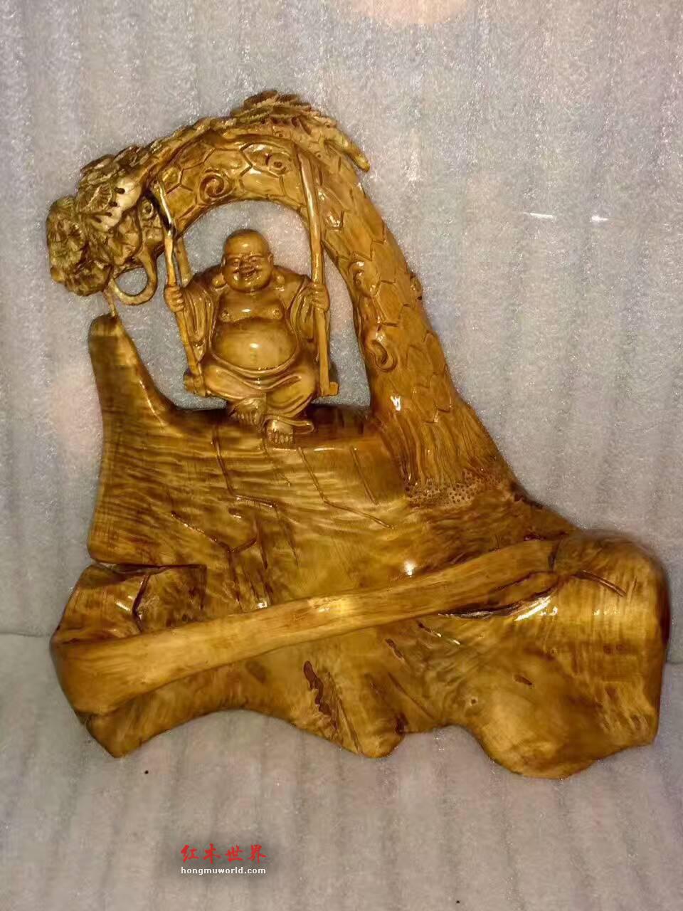 小叶桢楠《笑傲江湖弥勒佛》纯自然精心设计品质杠杠-3