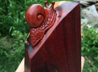 小叶紫檀《步步为营》手工雕刻精细别致