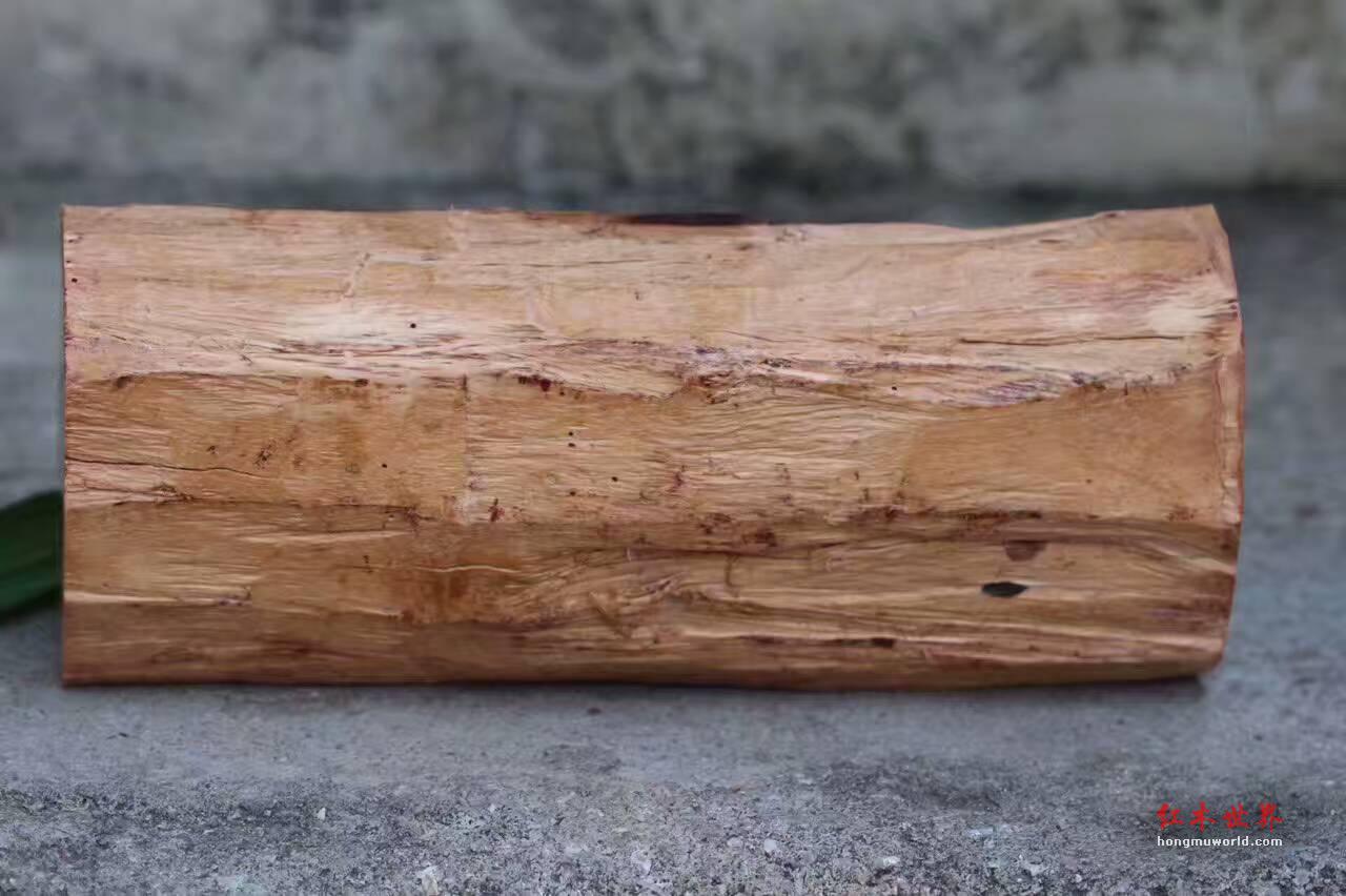 小叶紫檀《卧佛》 全实心老料保留天然白皮独具特色-7