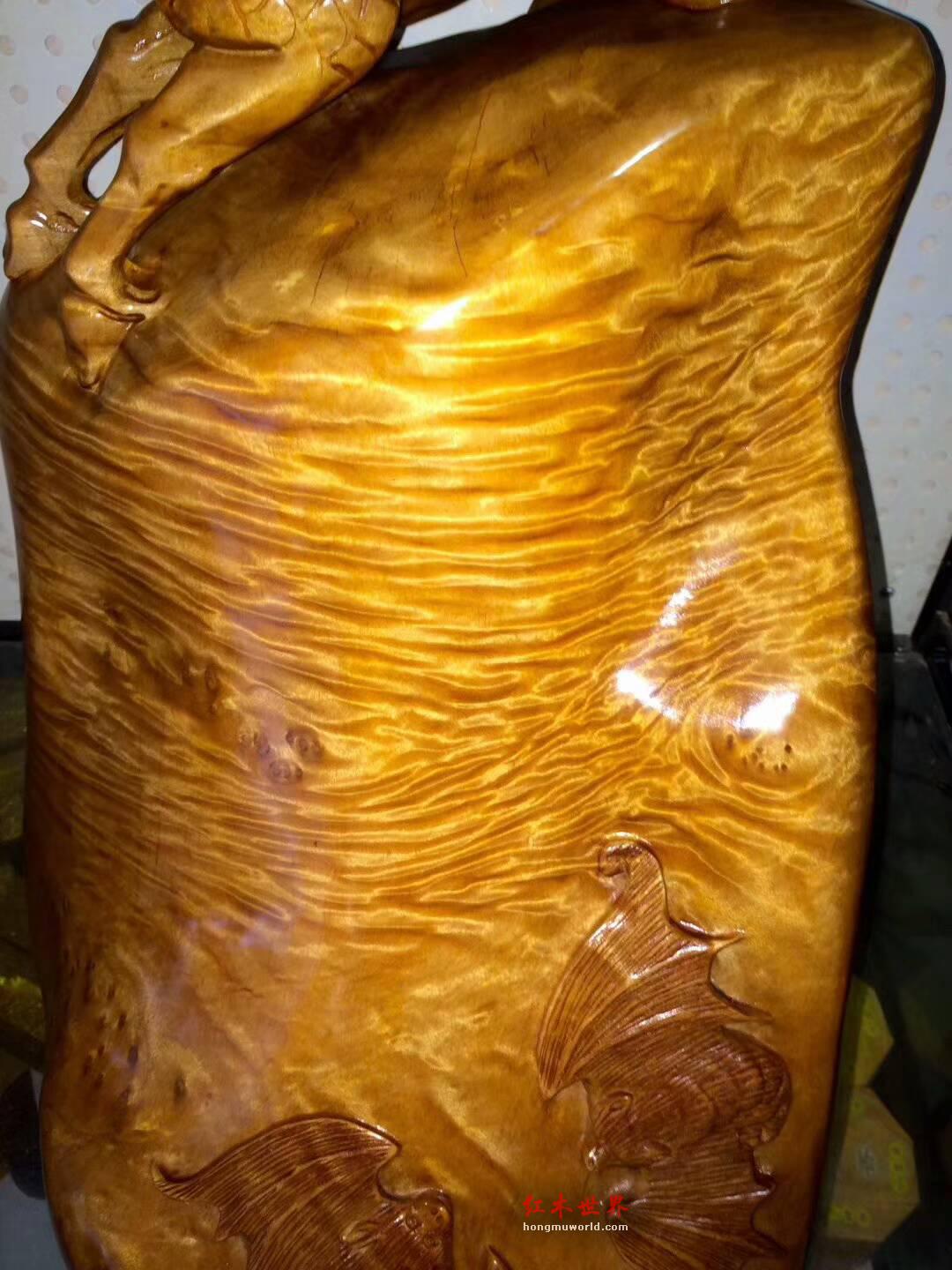 金丝楠枯木料摆件 麒麟送子镇宅招福精品好礼-1