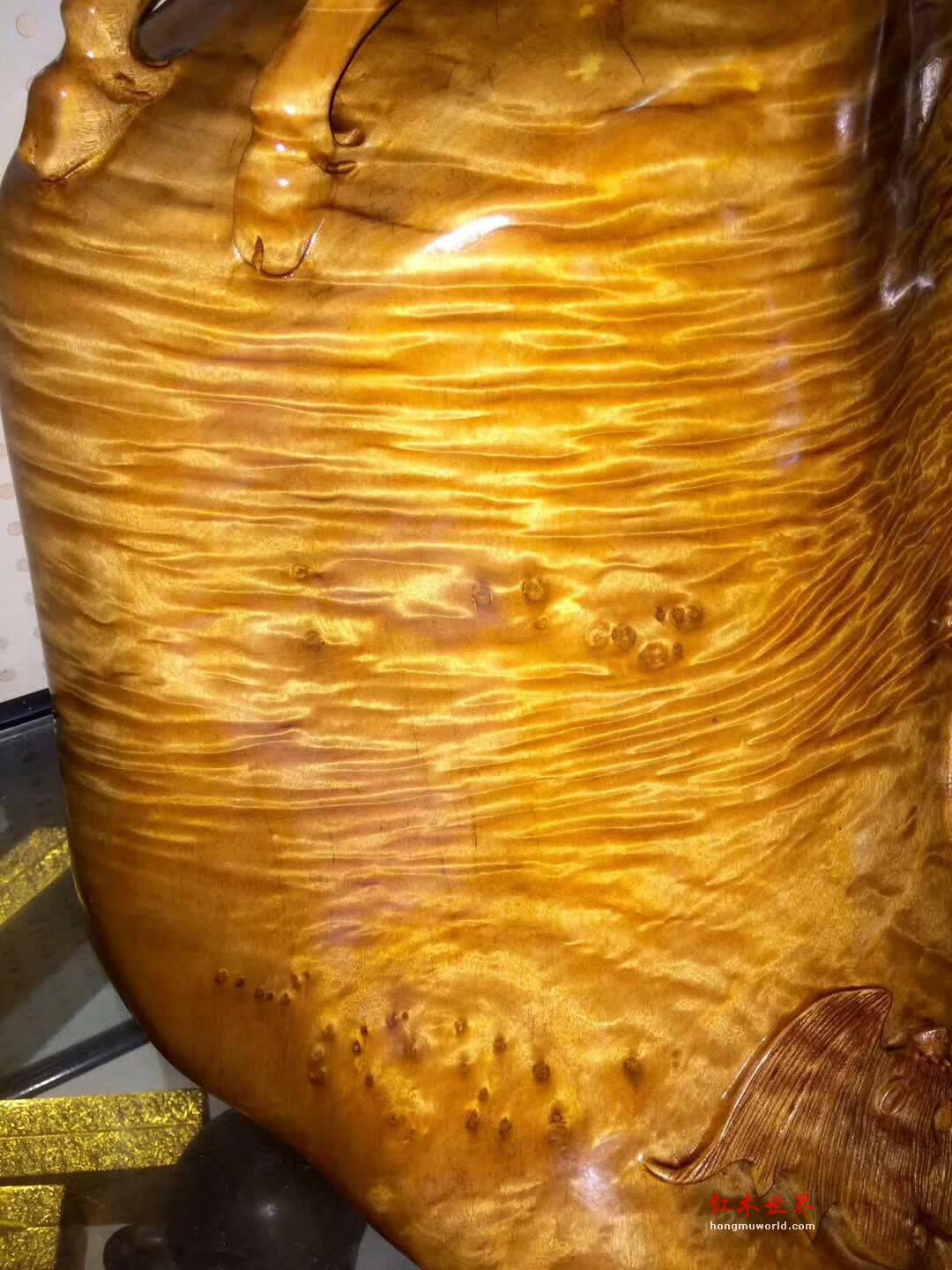 金丝楠枯木料摆件 麒麟送子镇宅招福精品好礼-4