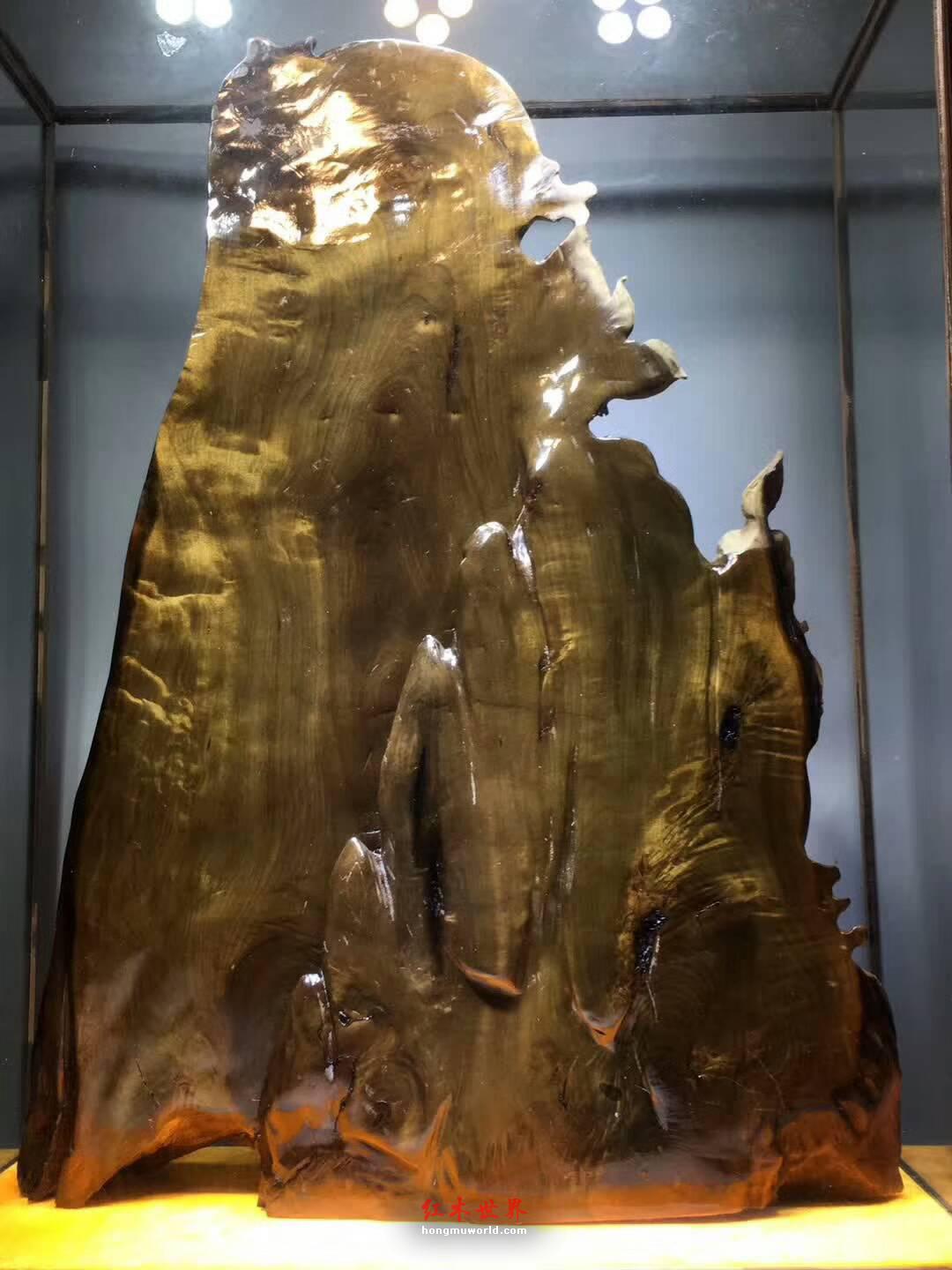 古阴沉木根雕《和和美美》极品龙胆纹精美设计雕刻收藏珍品-7