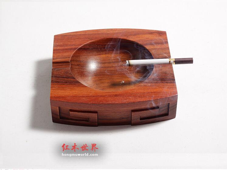 红木烟灰缸    