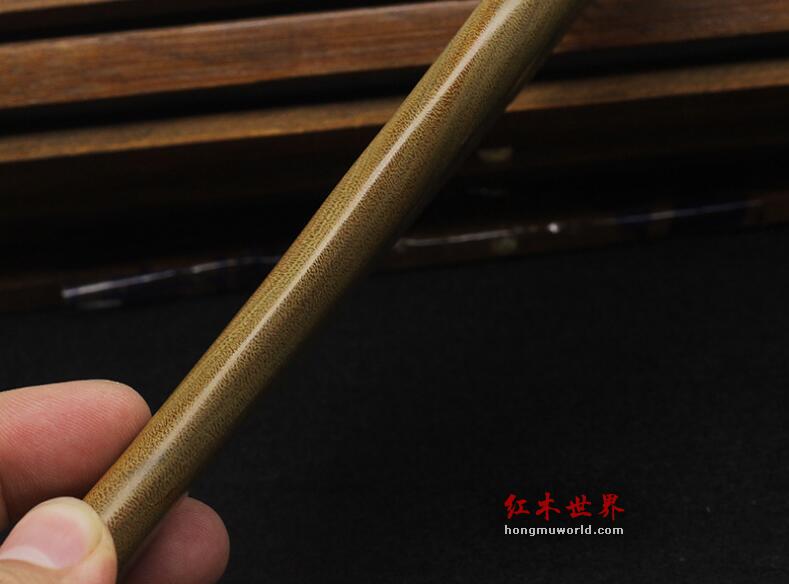 天然绿檀木梳 圣檀木梳子实木无静电保健梳 美容美发檀木梳-3