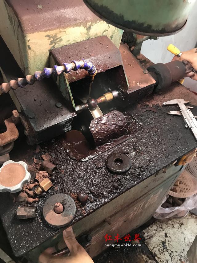 福利篇：一条极品海南黄花梨手串的加工过程-6
