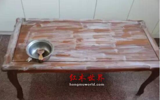 手把手教你给红木家具做烫蜡保养-6